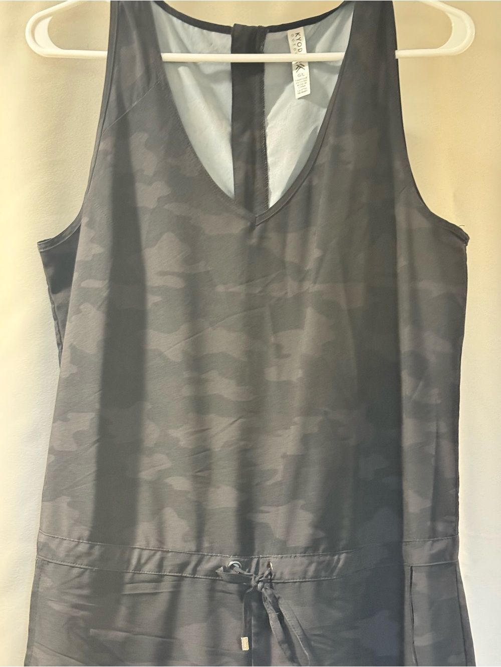 Kyodan outdoor Charcoal Camo V-Neck Sleeveless jumpersuit